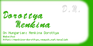 dorottya menkina business card